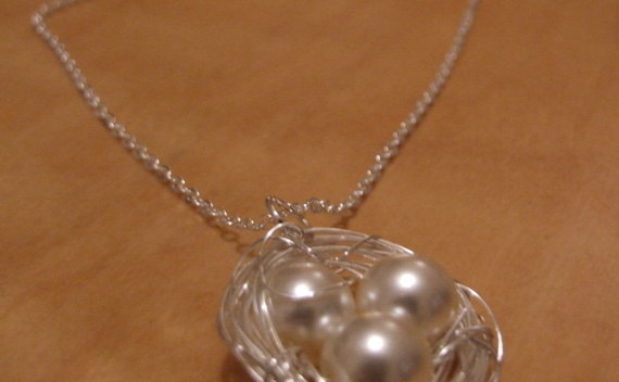 Pearl Birds Nest Necklace