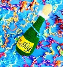 Champagne Bottle Plushie