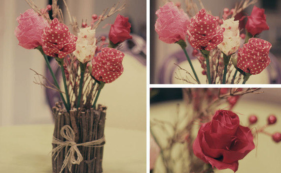 Diy Fabric Flower Bouquet