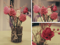 Diy Fabric Flower Bouquet