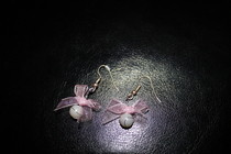 Pearl And Bow Earrings