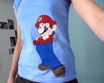 Painted Mario Shirt
