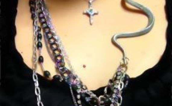 Super Simple Super Cheap Silver Snake Necklace