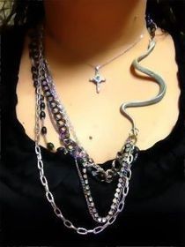Super Simple Super Cheap Silver Snake Necklace