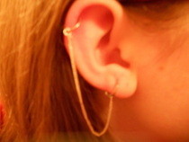 Fake Piercing Earring Chain