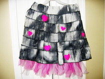 Up Cycled Sweet Heart Skirt