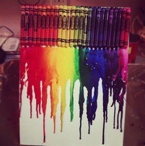 Melted Crayon Art