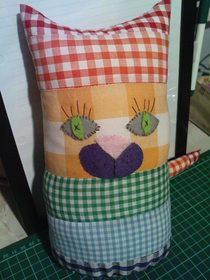 Roy G Biv Patchwork Cat Plushie