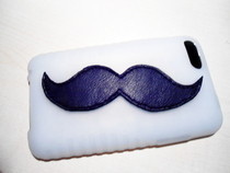 Leather Mustache Ipod Case