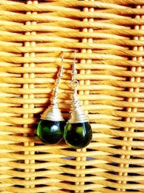 Wire Wrapped Olive Drops :) 