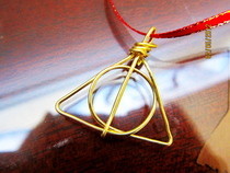 Wire Deathly Hallows Charm