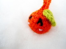 Orange Amigurumi Phone Charm