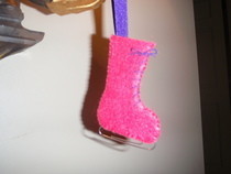 Felt Ice Skate Ornament