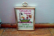 Cross Stitch Bathe With A Friend