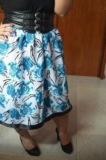 Blue Roses Dress