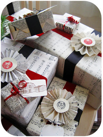 Recycled Book Gift Wrap