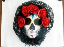 Dios De Los Muertos One Of A Kind Mixed Media Wall Art