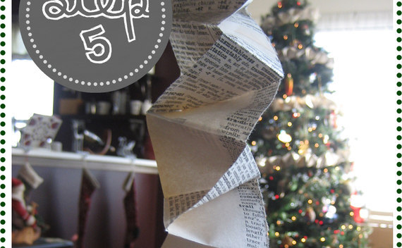 Book Page Accordion Garland