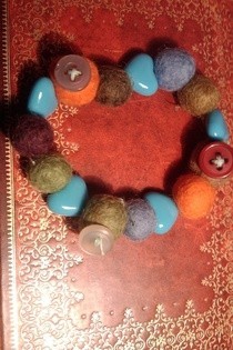 Winter Boiled Wool Bracelet
