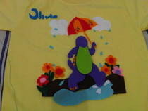 Kids T Shirt With Felt Applique
