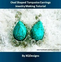 Oval Shaped Turquoise Earrings Tutorial