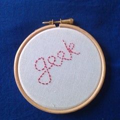 Anti Valentines Embroidery Hoop