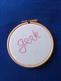 Anti Valentines Embroidery Hoop