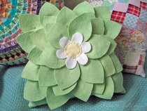 Felt Leaf Pillow