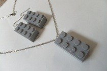 Lego Earrings & Necklace