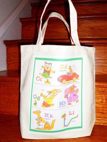 Canvas Tote With Iron On Patches