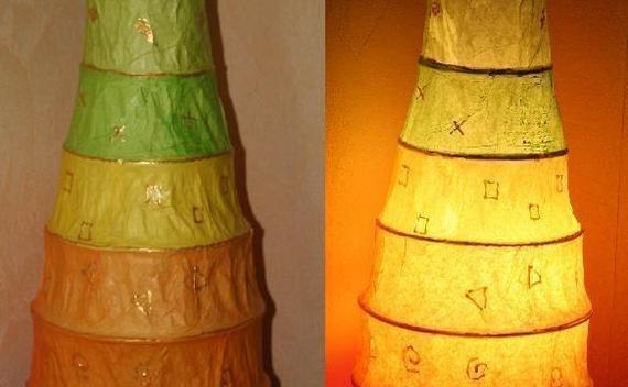 Tissue Paper Lamp