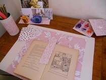 Desk Set Made Out Of Gift Wrap Paper