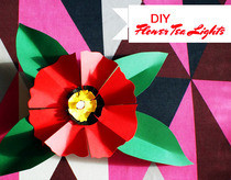 Paper Flower Tea Lights