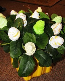 Baby Washcloth Roses