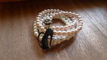 Quick And Easy  Multi Strand Pearl Bracelet