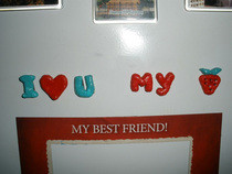 I Love U Magnets On The Fridge