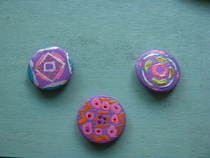 Hand Painted Badges "Spillete"...