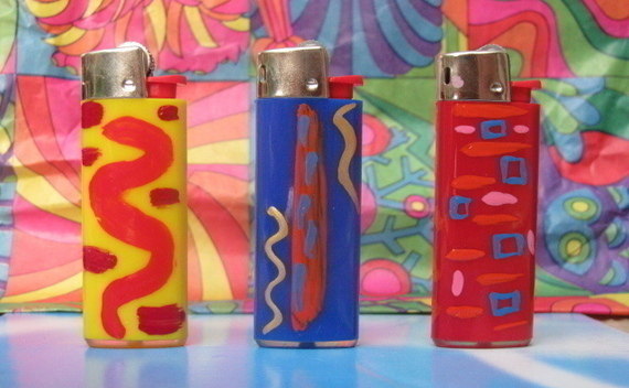 Hand Painted Lighters
