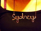 Wire Name Pendant
