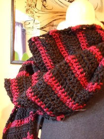 Stripy Crochet Scarf