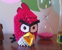 3 D Origami Angry Bird