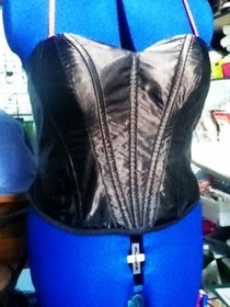 Black Satin Corset