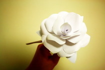 Paper Rose Boutonniere