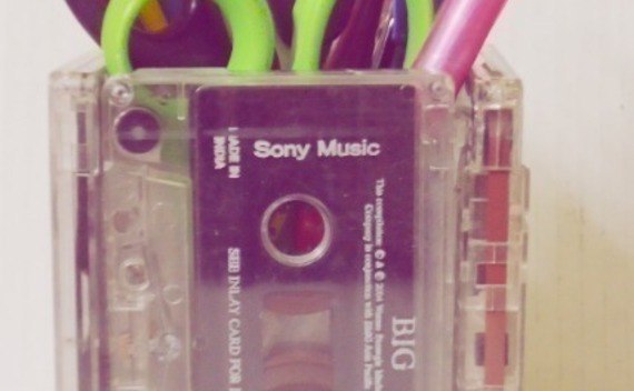 Cassette Tape Pencil Holder