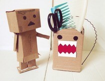 Cardboard Domo Kun And Danbo :)