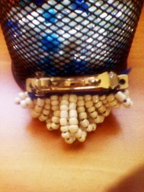 Crochet With Jewels Hair Clip