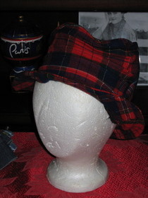Plaid Lazy Top Hat