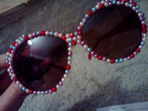 Faux Pearl Sunglasses