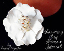 Charming Clay Flower Brooch