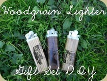 Woodgrain Lighter Set